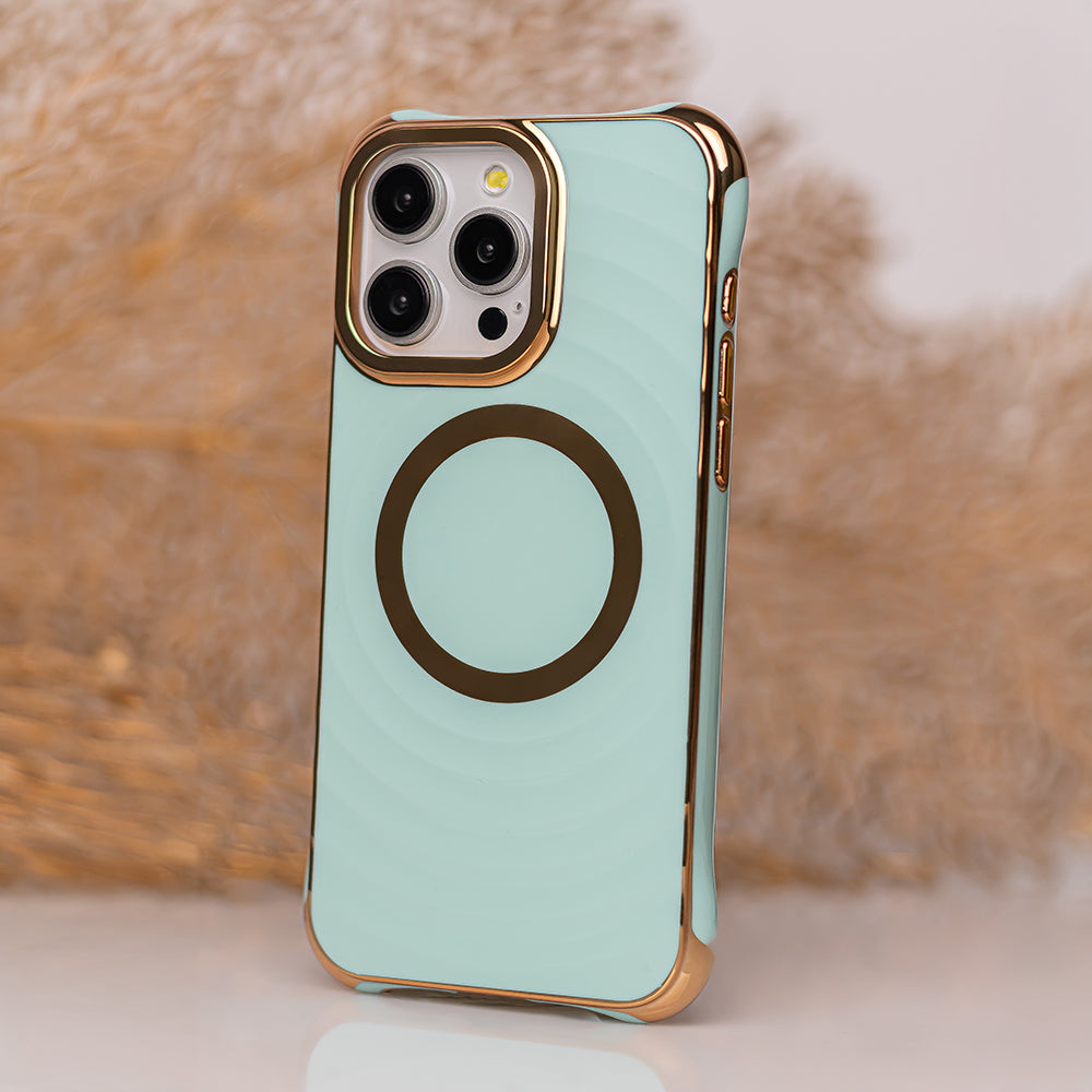 HÜLLE FÜR IPHONE 15 MAGSAFE HEYCASE GLAM MINT