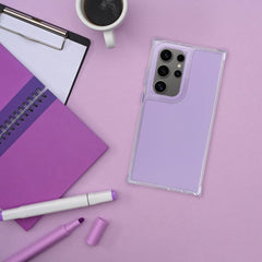SCHUTZHÜLLE FÜR SAMSUNG GALAXY A55 5G HEYCASE RAINBOW LIGHT VIOLETT