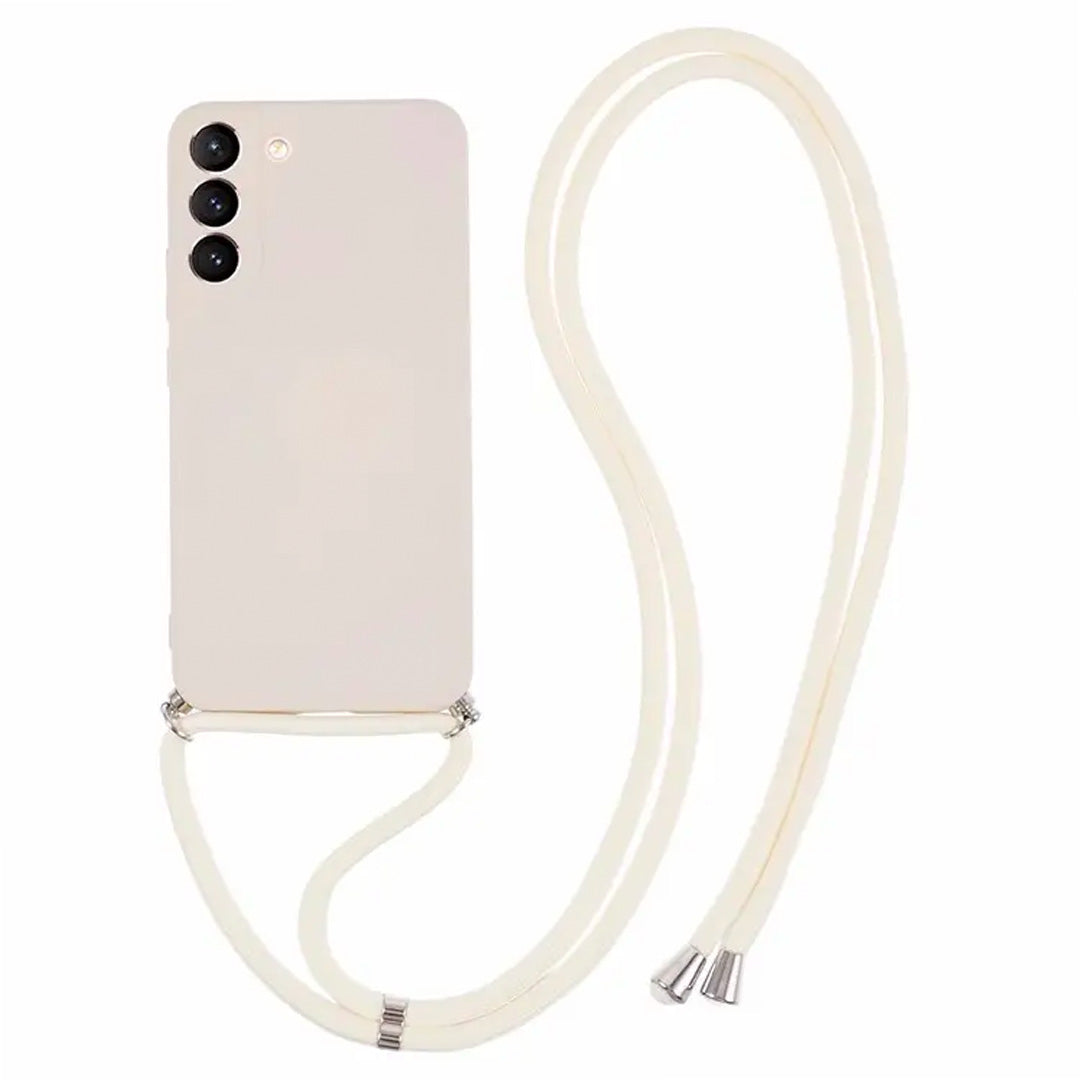 HEYCASE SILIKONHÜLLE MIT KETTE GALAXY S23 FE BEIGE