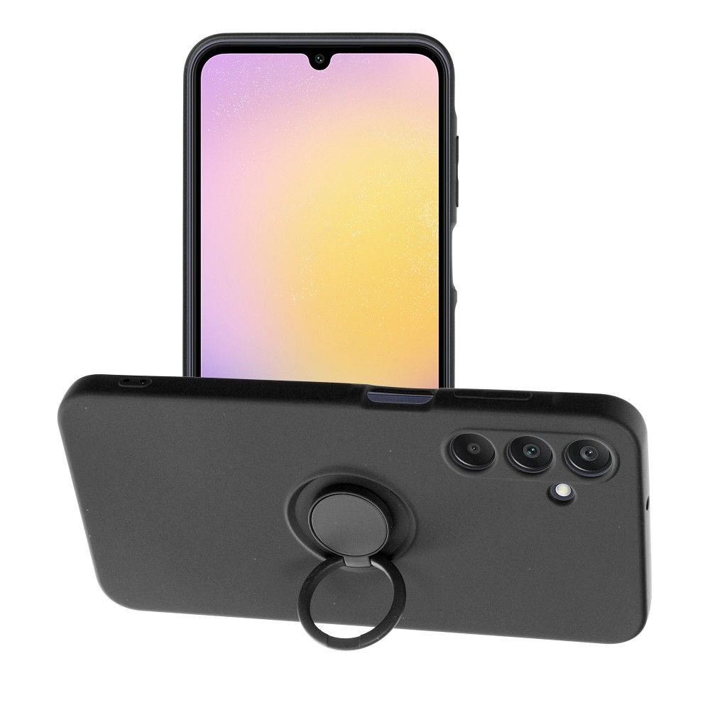 HÜLLE FÜR SAMSUNG GALAXY A25 5G HEYCASE SILIKONRING SCHWARZ