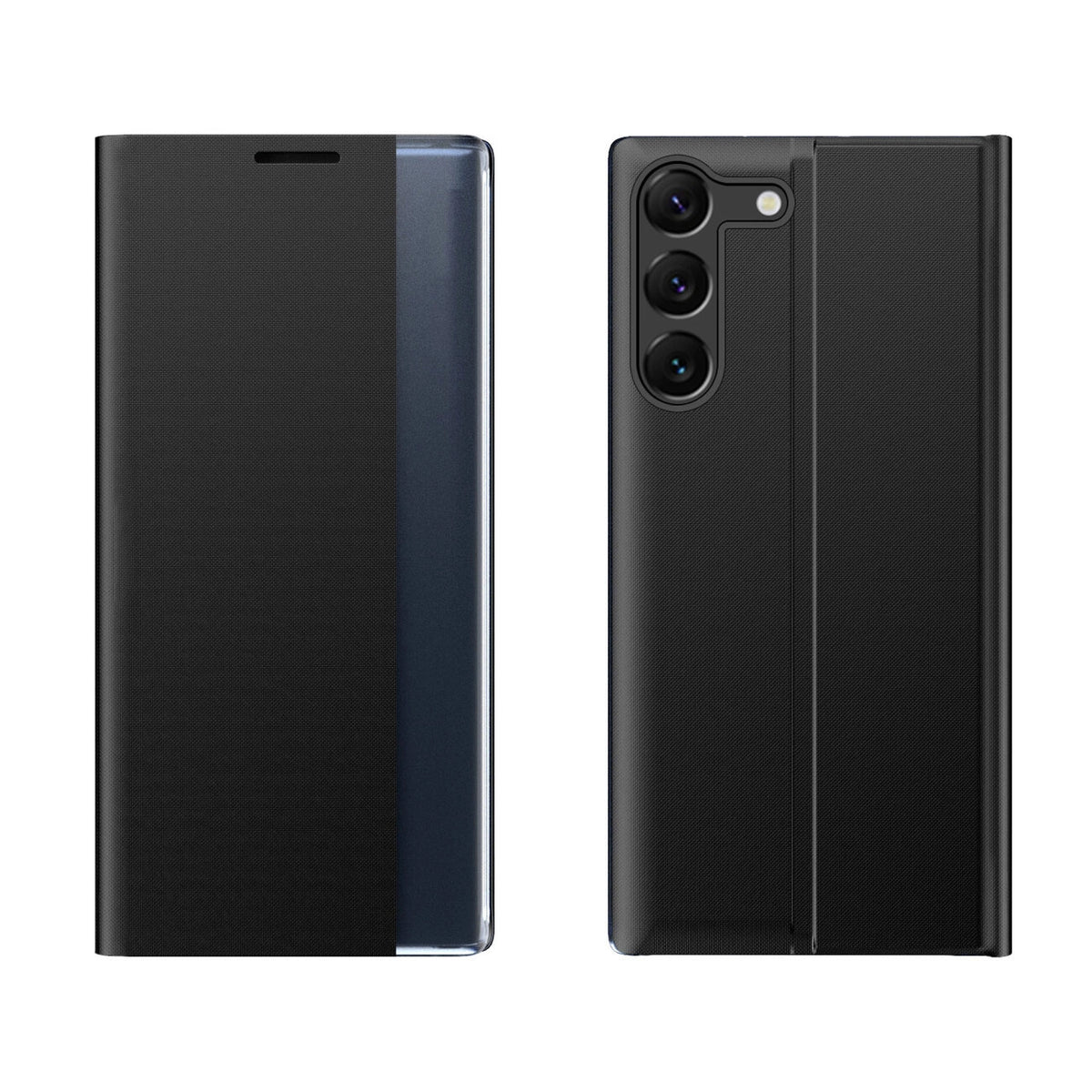 BÜCHERDECKE FÜR XIAOMI POCO C65/REDMI 13C HEYCASE SLEEP VIEW CASE SCHWARZ