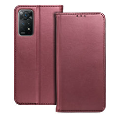 BUCHDECKEL FÜR REALME C67 HEYCASE SMART MAGNETO BUCH BURGUNDY