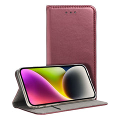 BUCHDECKEL FÜR REALME C67 HEYCASE SMART MAGNETO BUCH BURGUNDY