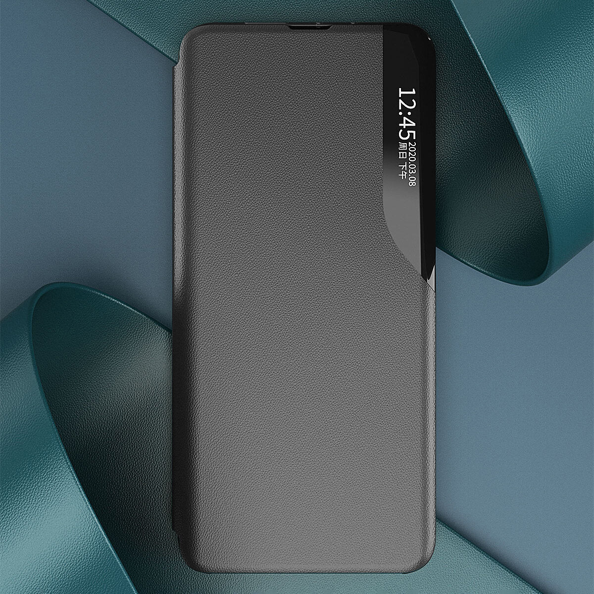 BÜCHERDECKE FÜR SAMSUNG GALAXY S24 ULTRA HEYCASE SMART VIEW SCHWARZ