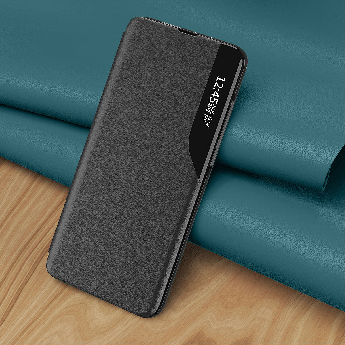 BÜCHERDECKE FÜR SAMSUNG GALAXY S24 ULTRA HEYCASE SMART VIEW SCHWARZ
