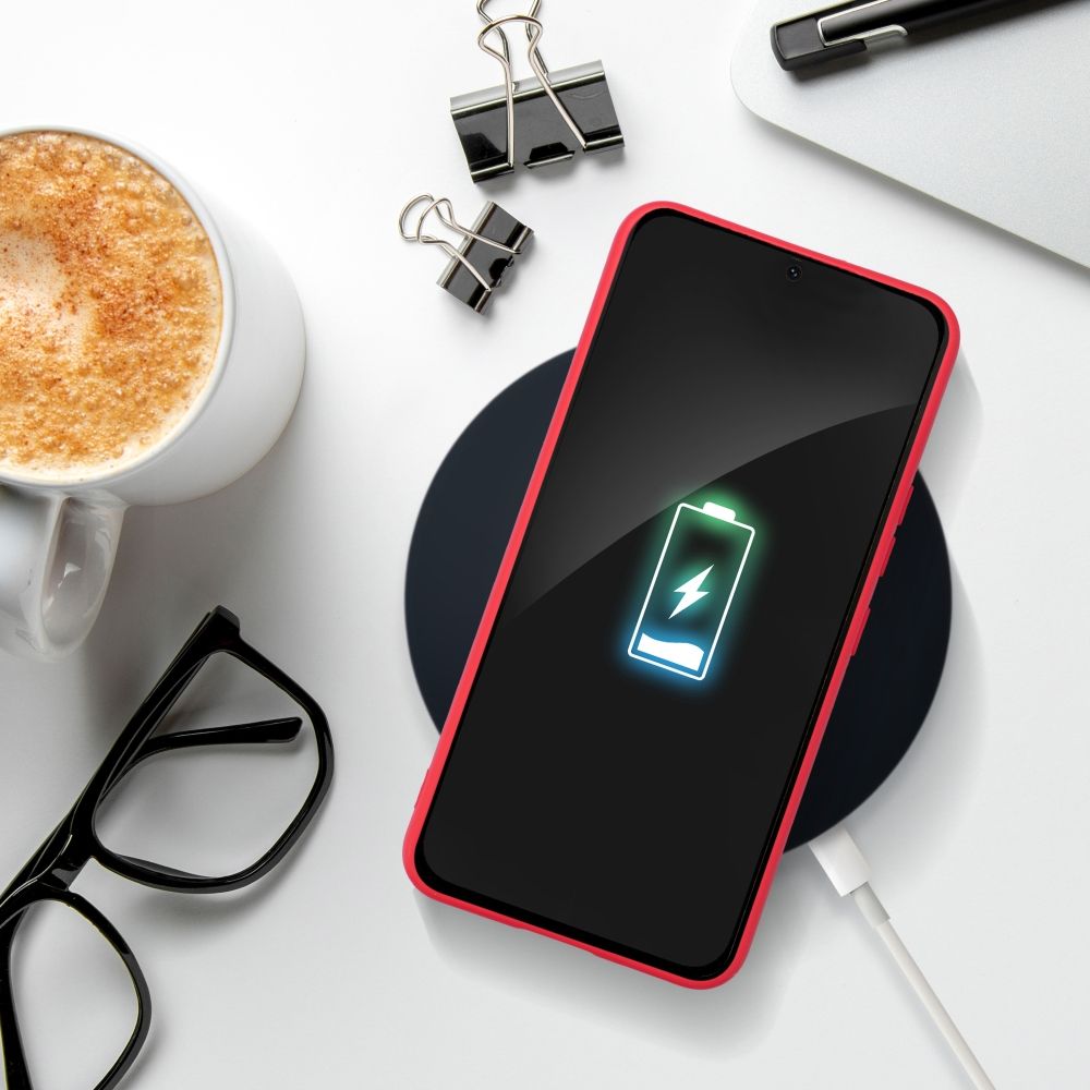 HÜLLE FÜR SAMSUNG GALAXY A25 5G HEYCASE WEICH ROT