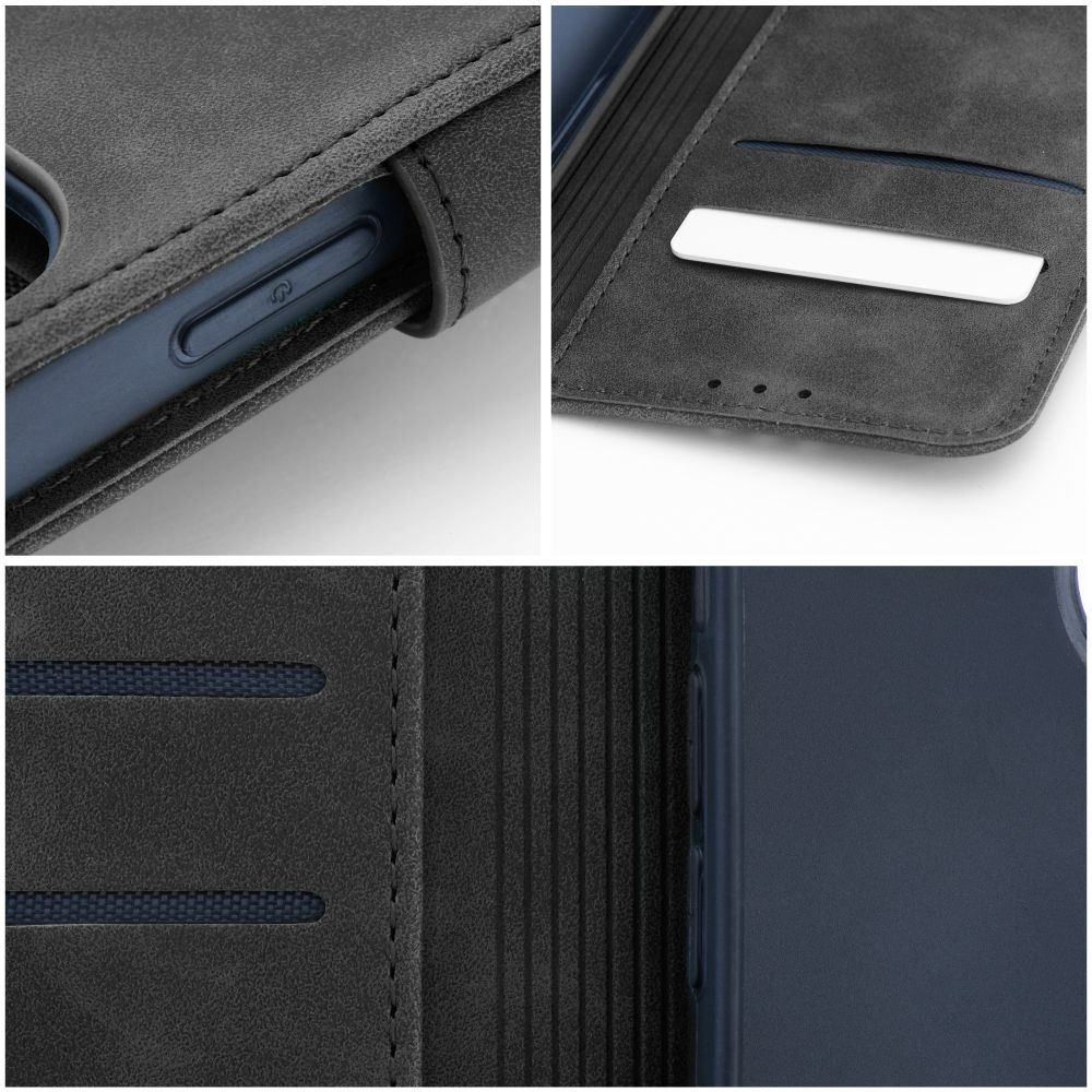 BÜCHERDECKEL FÜR SAMSUNG GALAXY A35 5G HEYCASE TENDER WALLET SCHWARZ