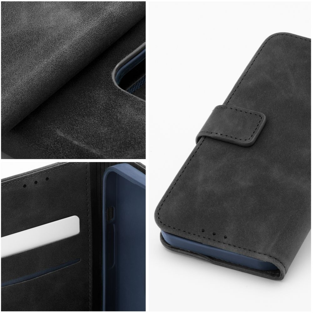BÜCHERDECKEL FÜR SAMSUNG GALAXY A35 5G HEYCASE TENDER WALLET SCHWARZ