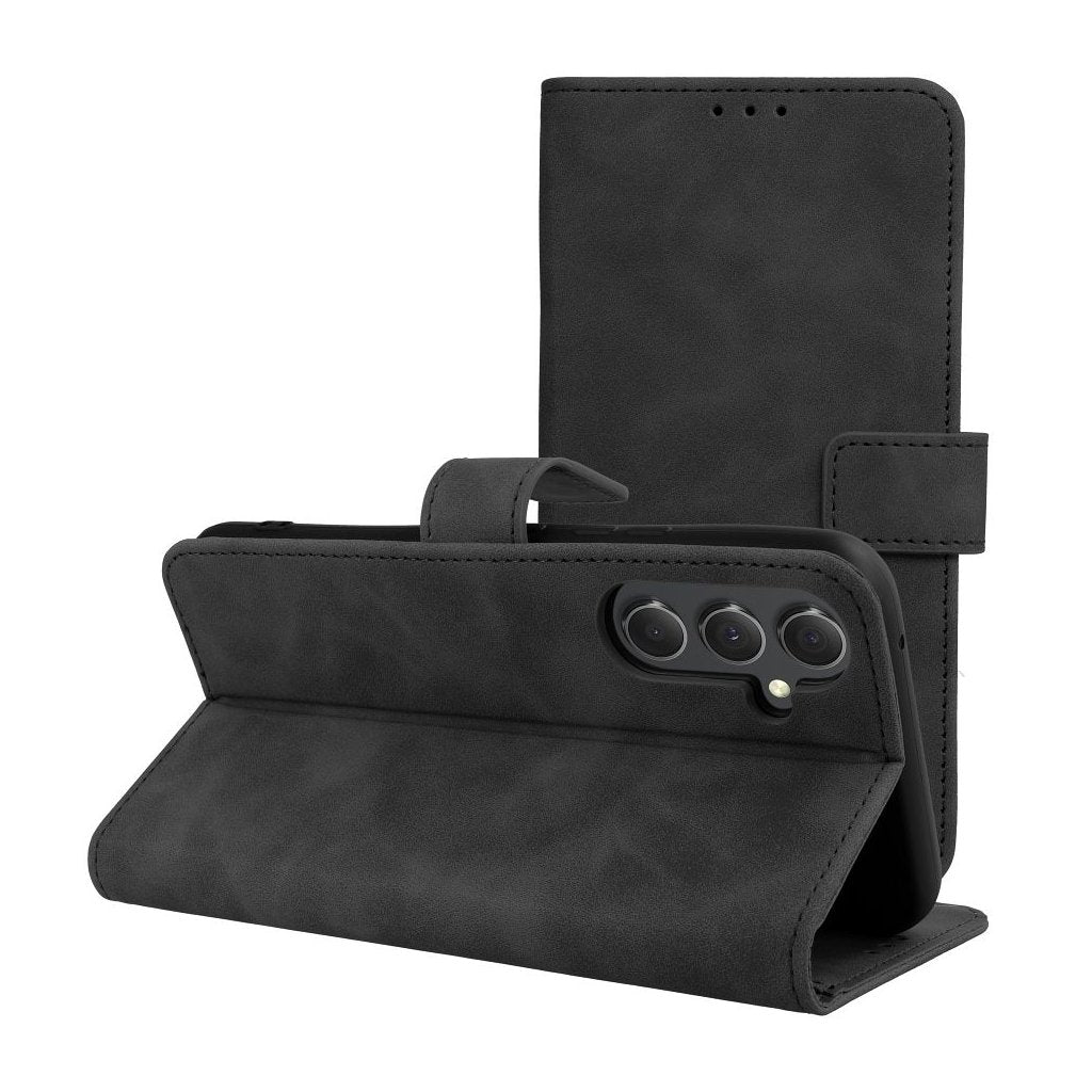 BÜCHERDECKEL FÜR SAMSUNG GALAXY A35 5G HEYCASE TENDER WALLET SCHWARZ