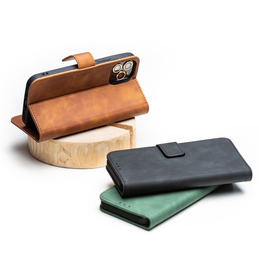 BÜCHERDECKEL FÜR SAMSUNG GALAXY A55 5G HEYCASE TENDER WALLET MOCA
