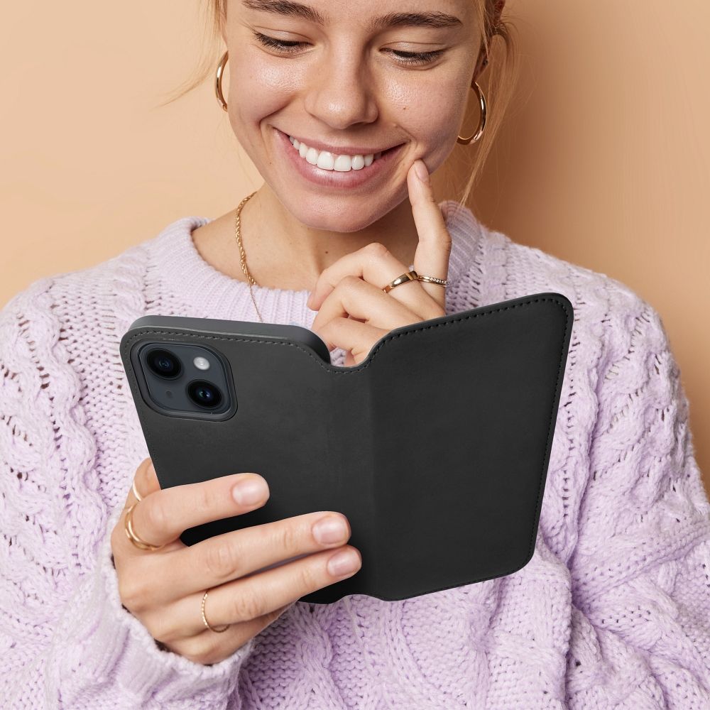 BÜCHERDECKEL FÜR SAMSUNG GALAXY A15 5G HEYCASE WALLET BUCH SCHWARZ