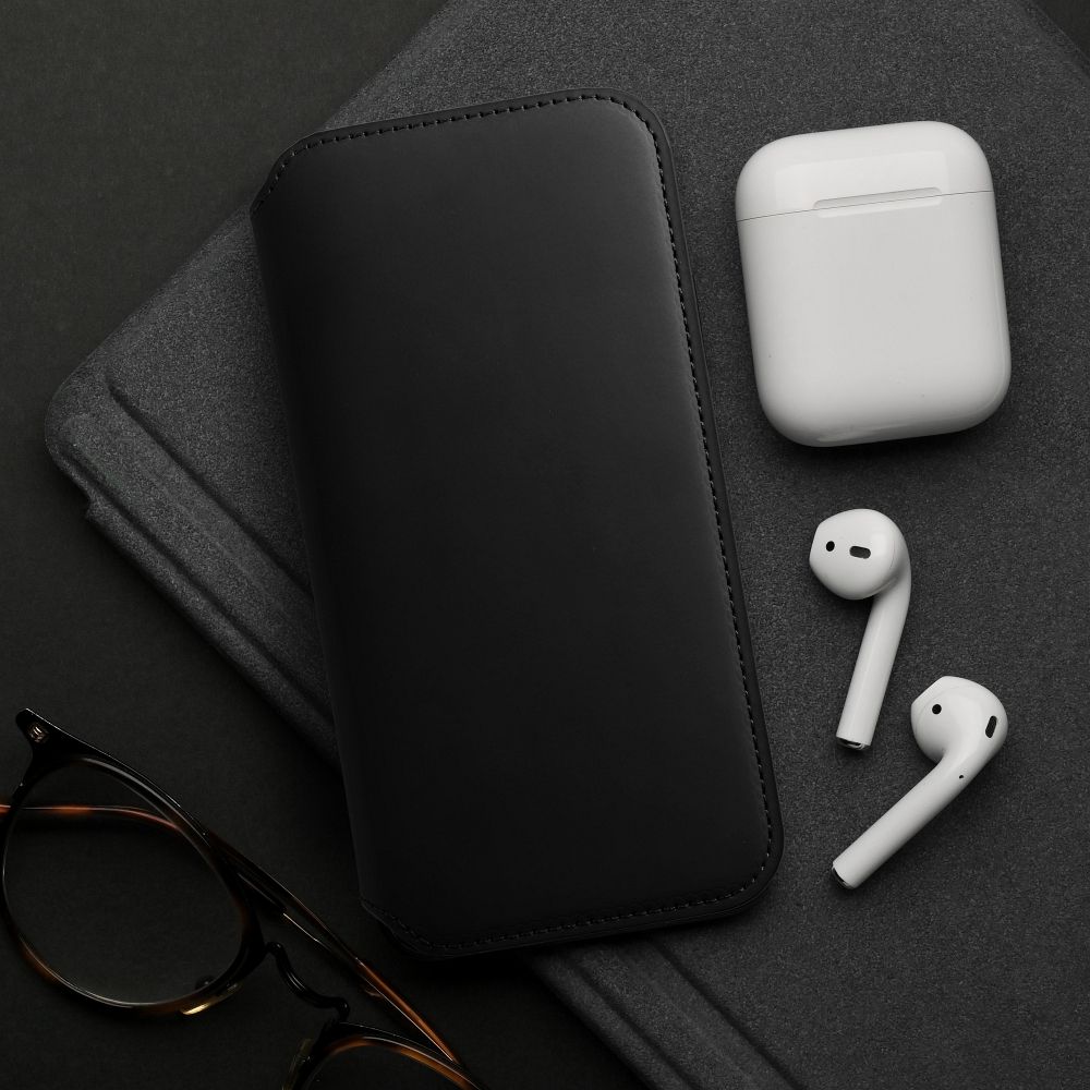 BÜCHERDECKEL FÜR SAMSUNG GALAXY A15 5G HEYCASE WALLET BUCH SCHWARZ
