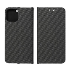 BÜCHERDECKEL FÜR SAMSUNG A35 5G HEYCASE WALLET CARBON SCHWARZ