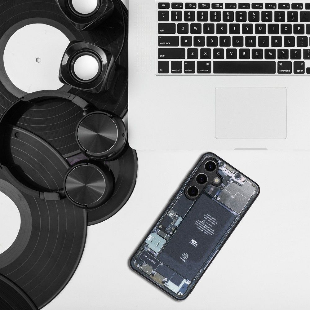 HÜLLE FÜR SAMSUNG GALAXY A55 5G HEYCASE ZERO SCHWARZ / KLAR