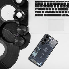 HÜLLE FÜR SAMSUNG GALAXY A55 5G HEYCASE ZERO SCHWARZ / KLAR