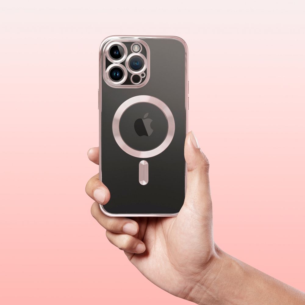 KÜLLE IPHONE 15 HEYCASE MAGSAFE MAG SHINE ROSE GOLD