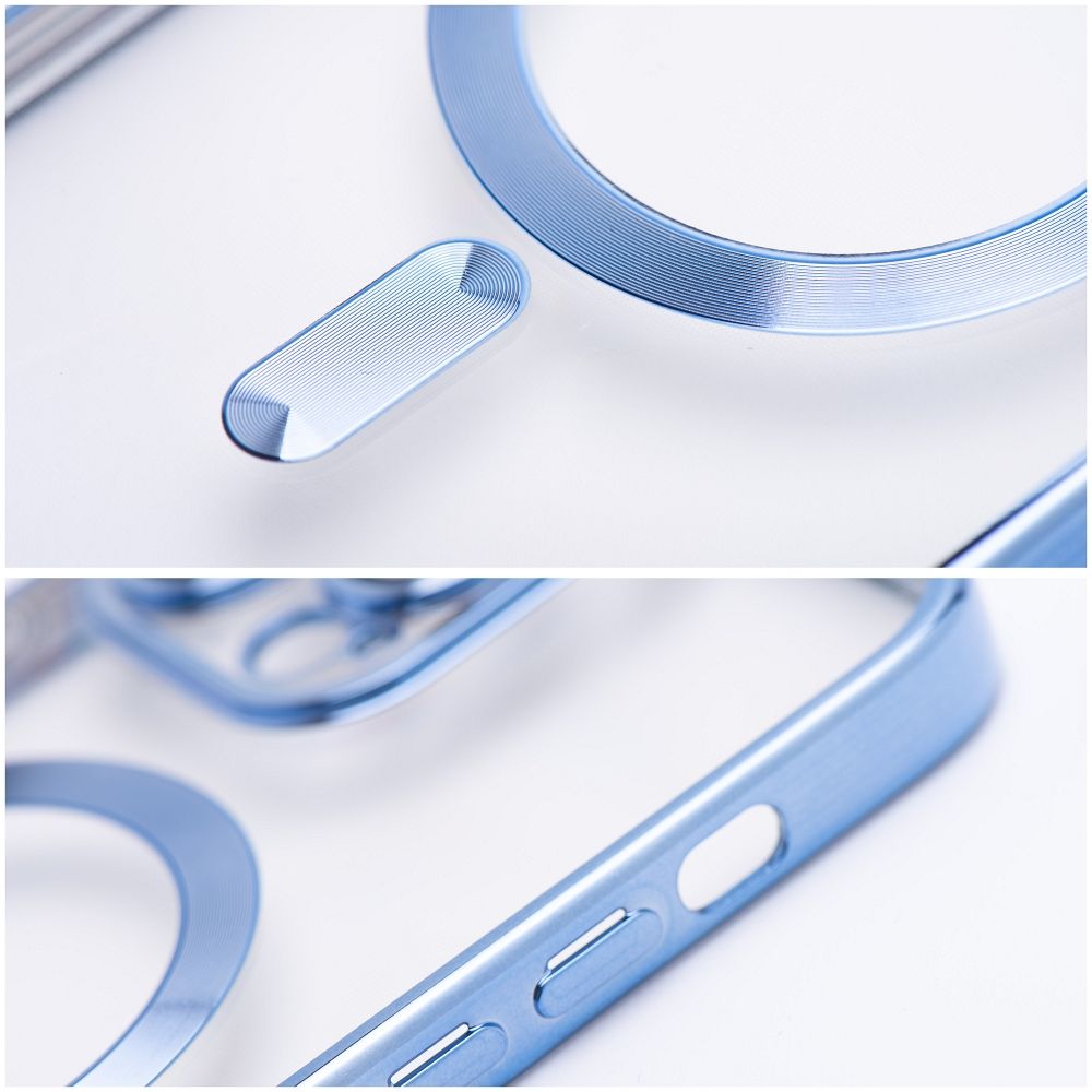 HÜLLE FÜR IPHONE 15 HEYCASE SHINE MAGSAFE BLAU