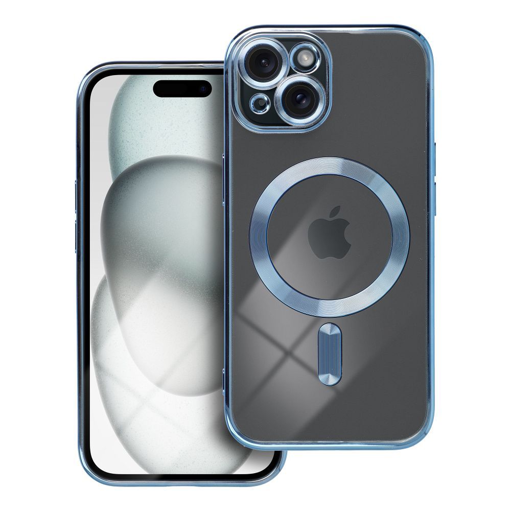 HÜLLE FÜR IPHONE 15 HEYCASE SHINE MAGSAFE BLAU