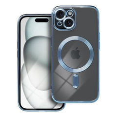 HÜLLE FÜR IPHONE 15 HEYCASE SHINE MAGSAFE BLAU