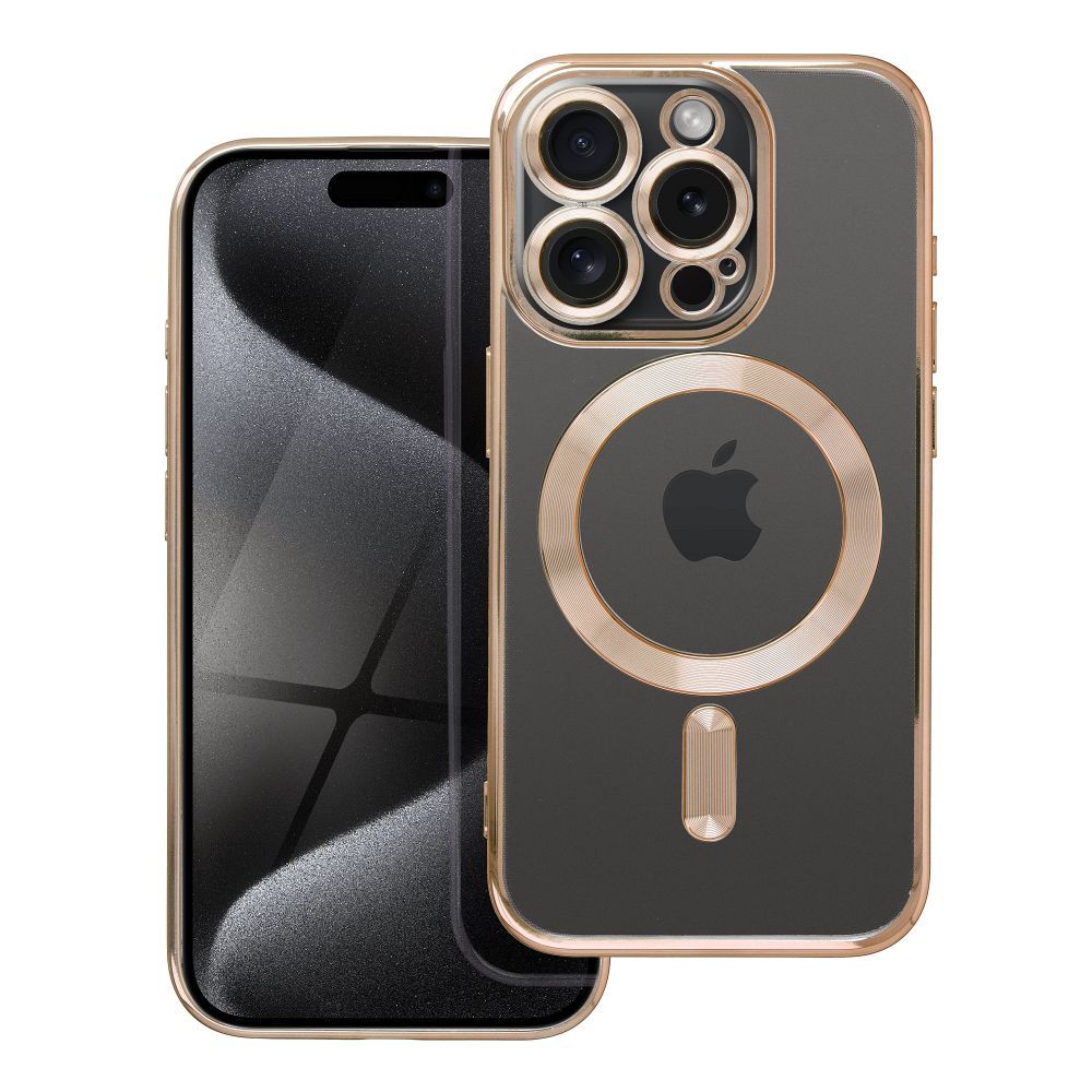 HÜLLE FÜR IPHONE 15 PRO HEYCASE SHINE MAGSAFE GOLD