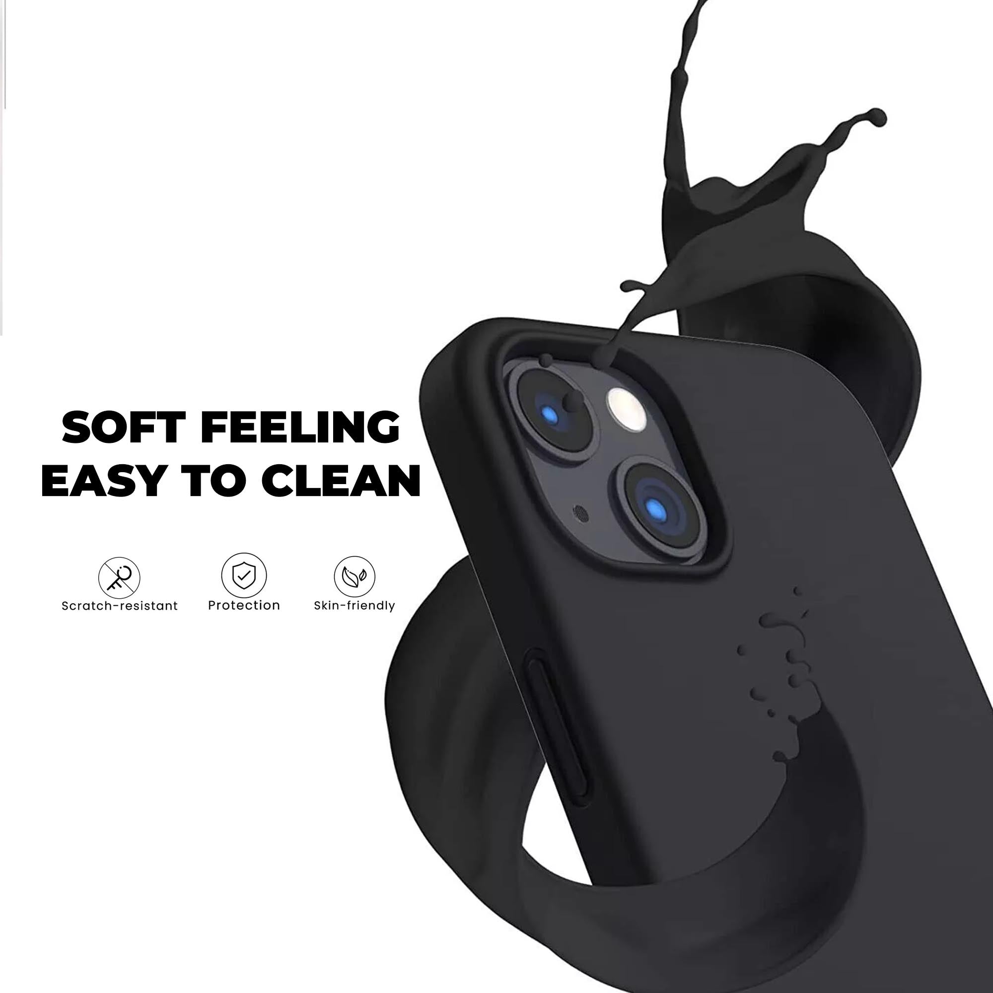 HÜLLE FÜR IPHONE 16 HEYCASE SILIKON MAG MAGSAFE SCHWARZ