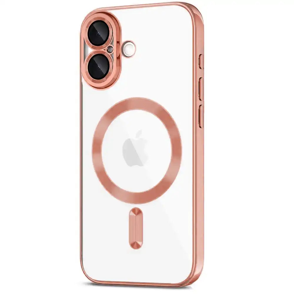 HÜLLE FÜR IPHONE 16 HEYCASE MAGSAFE MAG SHINE ROSE GOLD