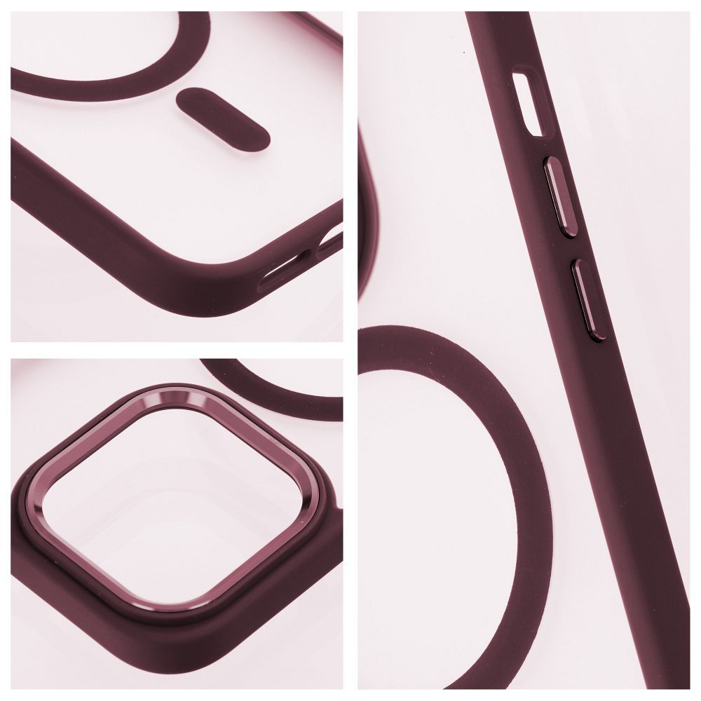 HÜLLE FÜR IPHONE 16 HEYCASE MAG MAGSAFE PFLAUMENROT
