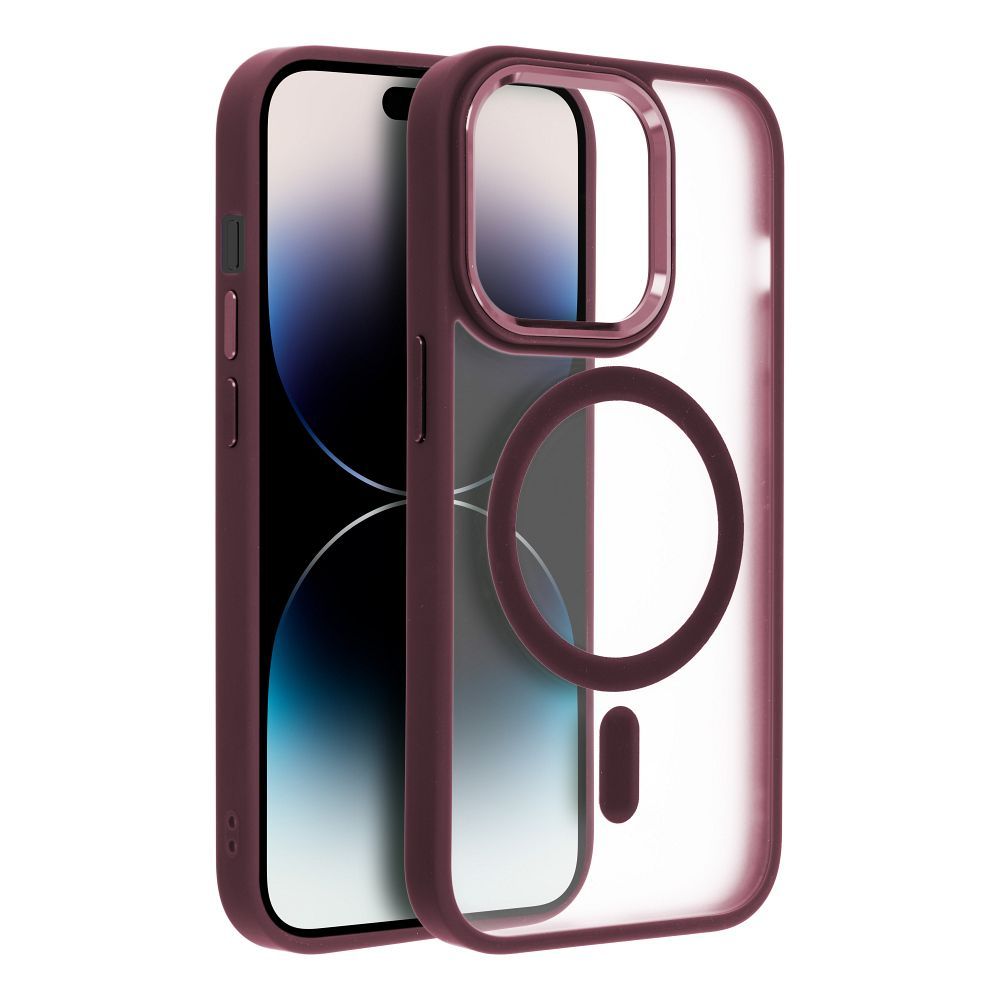 HÜLLE FÜR IPHONE 16 PRO HEYCASE MAG MAGSAFE PFLAUMENROT