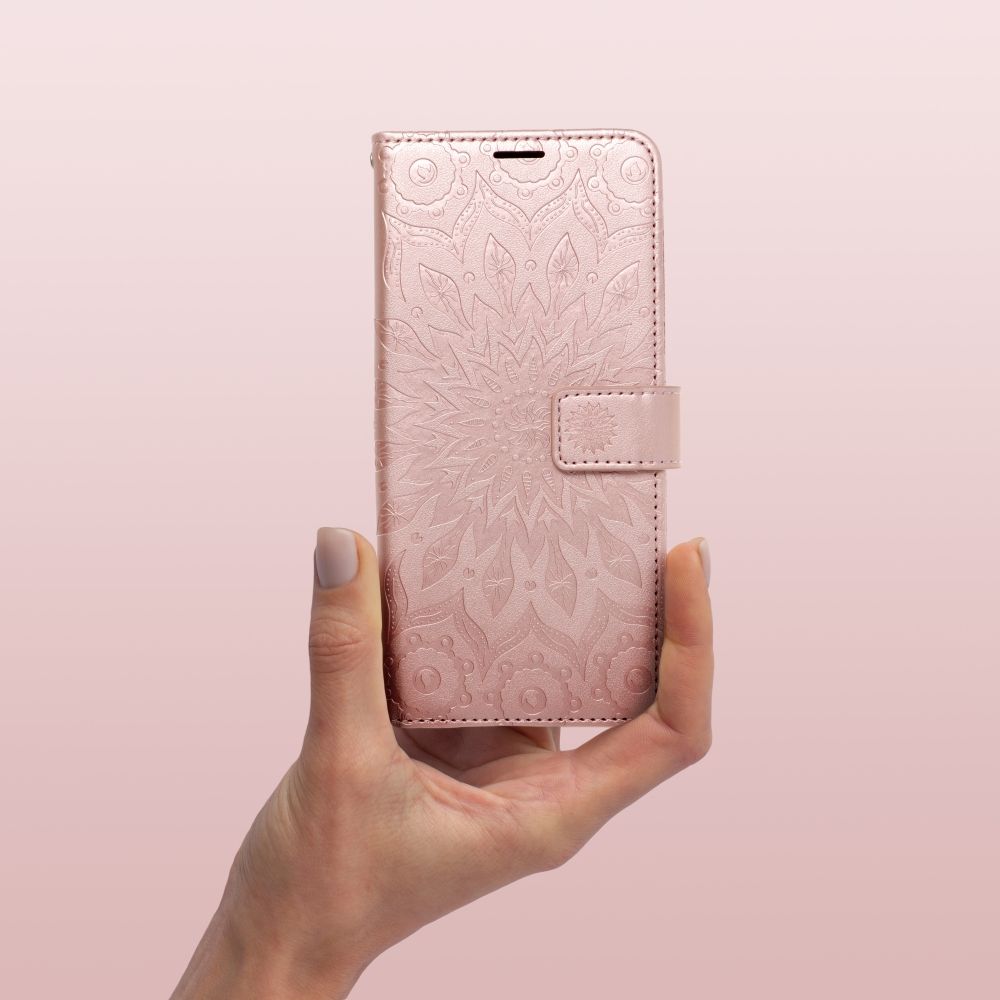 HÜLLE FÜR IPHONE 16 PLUS HEYCASE MEZZO WALLET MANDALA ROSEGOLD