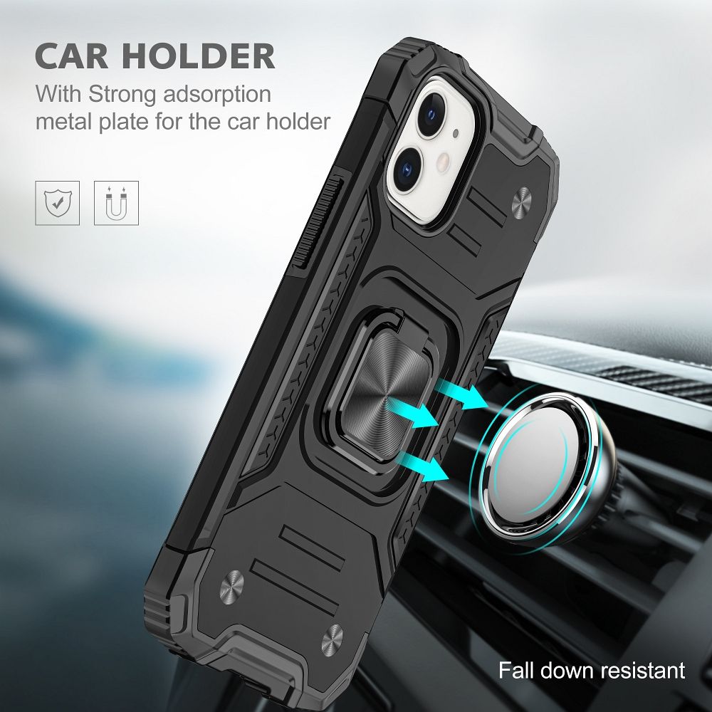 HÜLLE FÜR IPHONE 16 PRO HEYCASE NITRO DEFENSE SCHWARZ