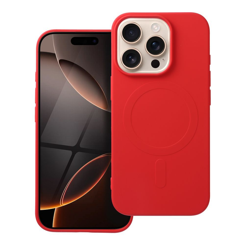 HÜLLE FÜR IPHONE 16 PRO HEYCASE SILIKON MAG MAGSAFE ROT