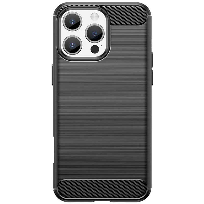 HÜLLE FÜR IPHONE 16 PRO HEYCASE CARBON SCHWARZ