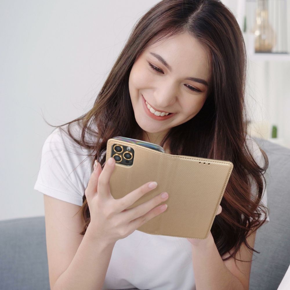 HÜLLE FÜR MOTOROLA MOTO G55 5G HEYCASE WALLET BUCH GOLD