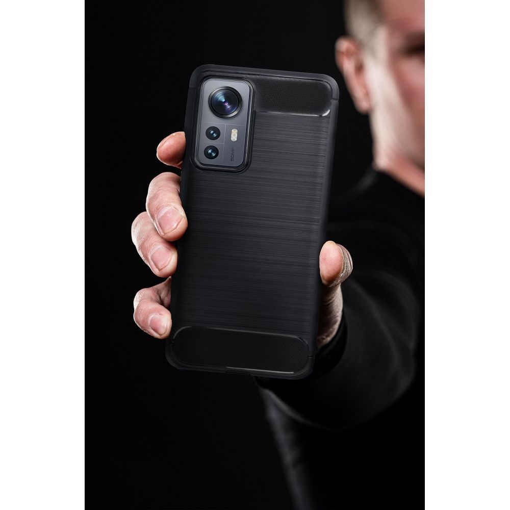 HÜLLE FÜR REALME NOTE 50 HEYCASE CARBON SCHWARZ