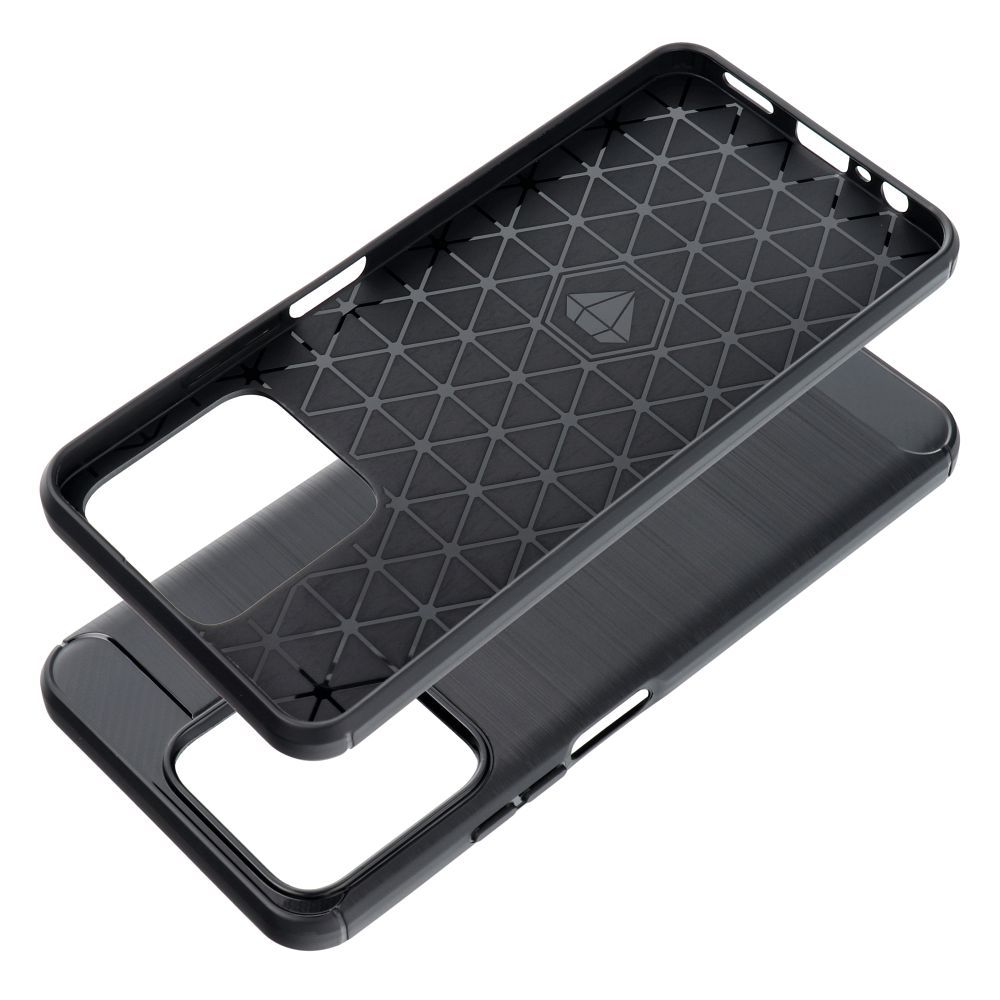 HÜLLE FÜR REALME NOTE 50 HEYCASE CARBON SCHWARZ