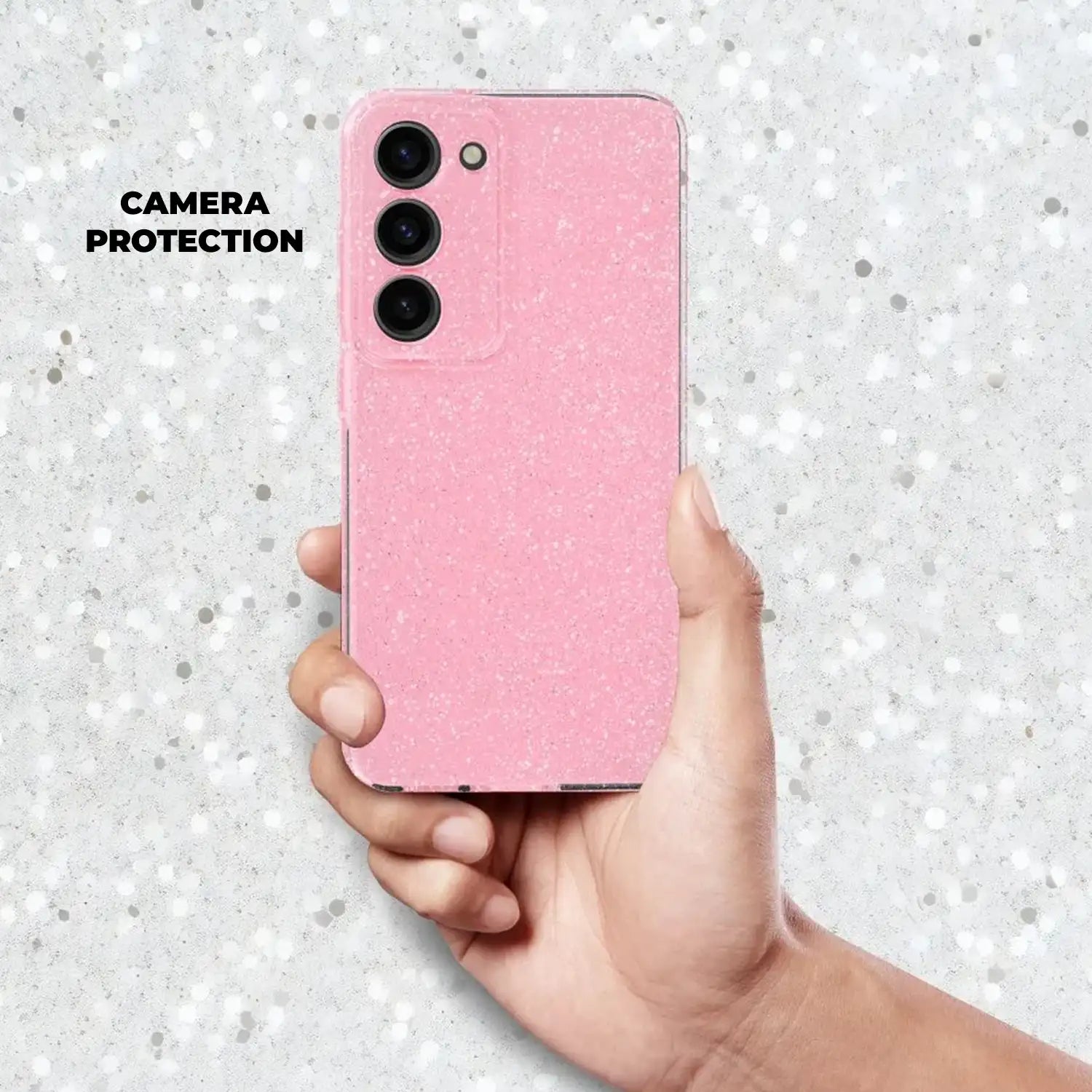 HÜLLE FÜR SAMSUNG A25 5G HEYCASE GLITTER PINK