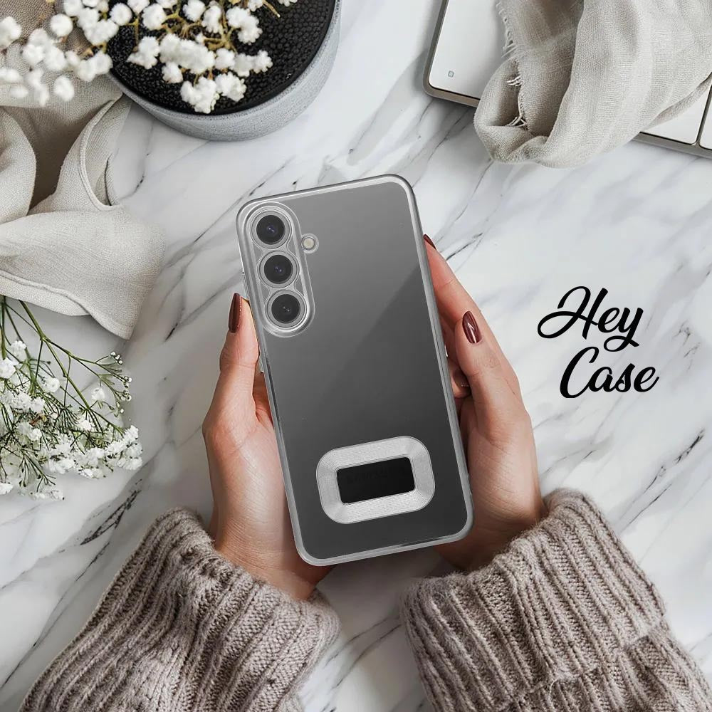 HÜLLE FÜR SAMSUNG GALAXY A15 5G / A15 4G HEYCASE GLAM SILBER