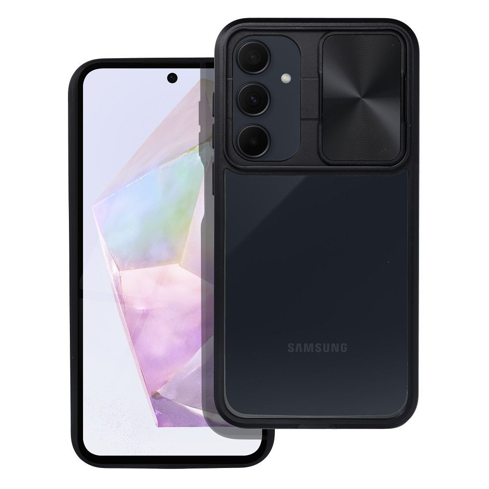 HÜLLE FÜR SAMSUNG GALAXY A35 5G HEYCASE CAMSHIELD SLIDER SCHWARZ