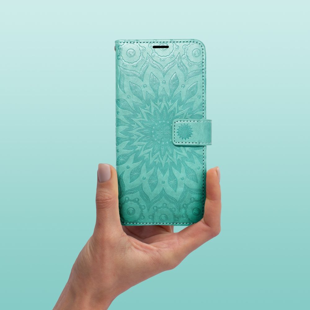 HÜLLE FÜR SAMSUNG GALAXY A16 4G / 5G HEYCASE MAGNET WALLET MANDALA GRÜN