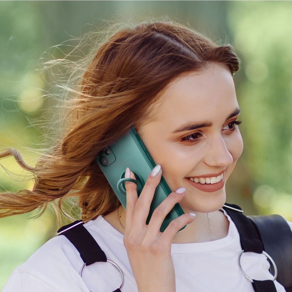 HÜLLE FÜR SAMSUNG GALAXY A16 4G / 5G HEYCASE SILIKONRING GRÜN