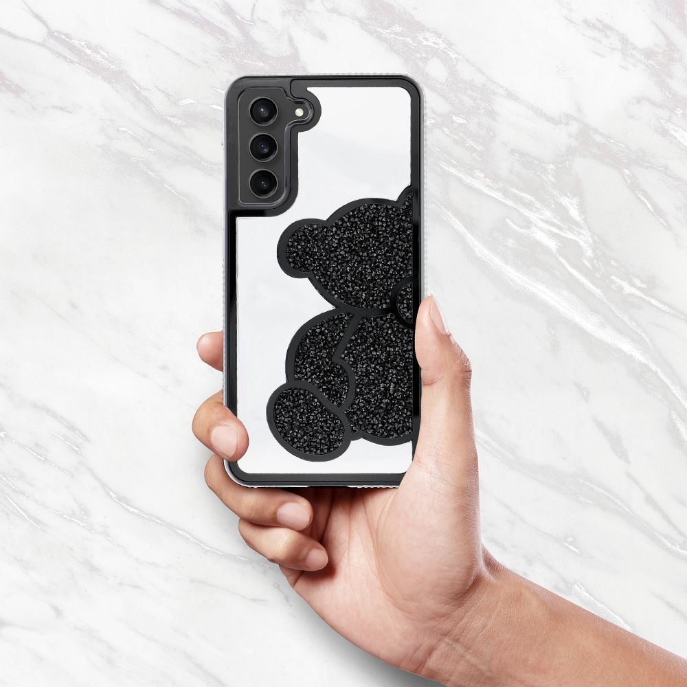HÜLLE FÜR SAMSUNG GALAXY A16 4G / 5G HEYCASE TEDDYBÄR SCHWARZ