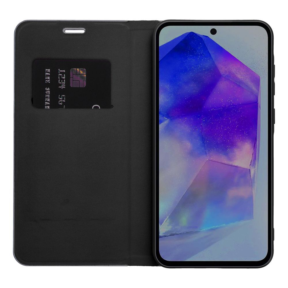 HÜLLE FÜR SAMSUNG GALAXY A25 5G HEYCASE LUNA WALLET SCHWARZ