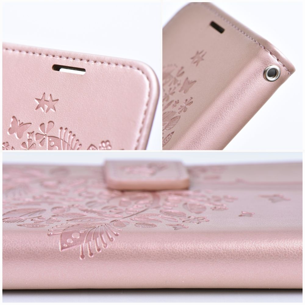 HÜLLE FÜR SAMSUNG GALAXY A55 5G HEYCASE MAGNET WALLET HOLZ ROSE