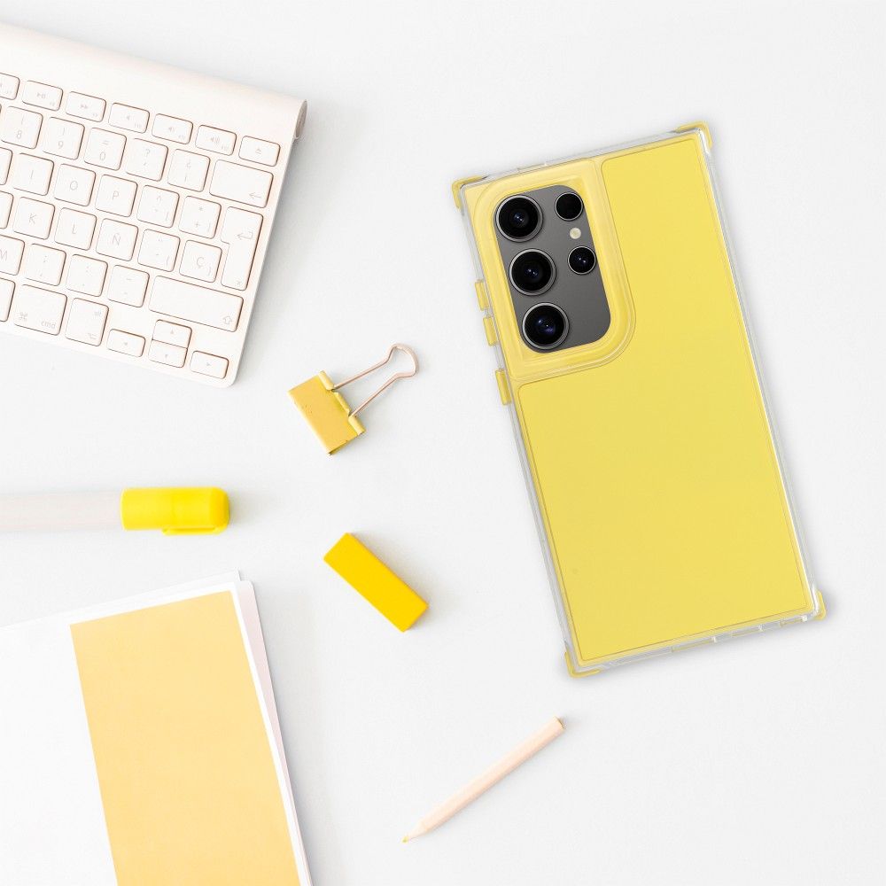 SCHUTZHÜLLE FÜR SAMSUNG GALAXY A55 5G HEYCASE REGENBOGEN GELB