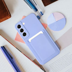 HÜLLE FÜR SAMSUNG GALAXY S24 FE HEYCASE KARTEN VIOLETT