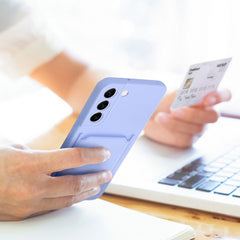 HÜLLE FÜR SAMSUNG GALAXY S24 FE HEYCASE KARTEN VIOLETT