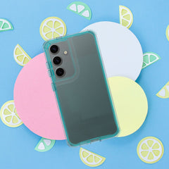 HÜLLE FÜR SAMSUNG GALAXY S24 FE HEYCASE MATRIX KLAR / MINZ