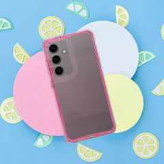HÜLLE FÜR SAMSUNG GALAXY S24 FE HEYCASE MATRIX KLAR / ROSA