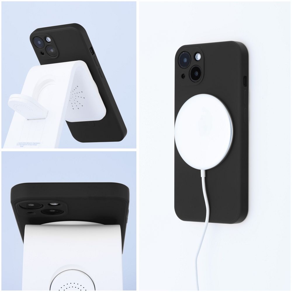 HÜLLE FÜR SAMSUNG GALAXY S24 FE HEYCASE SILIKON MAG MAGSAFE SCHWARZ
