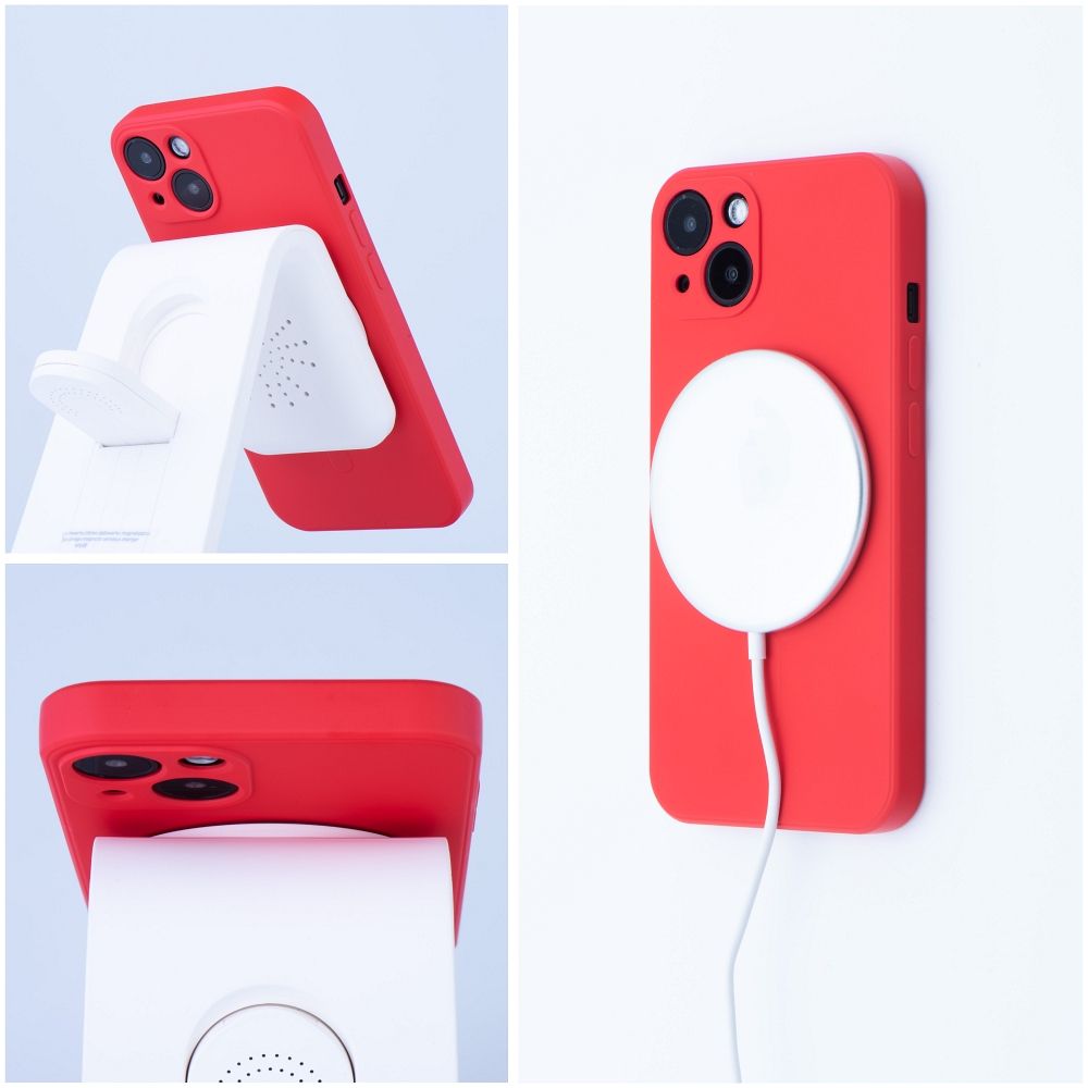 HÜLLE FÜR SAMSUNG GALAXY S24 FE HEYCASE SILIKON MAG MAGSAFE ROT
